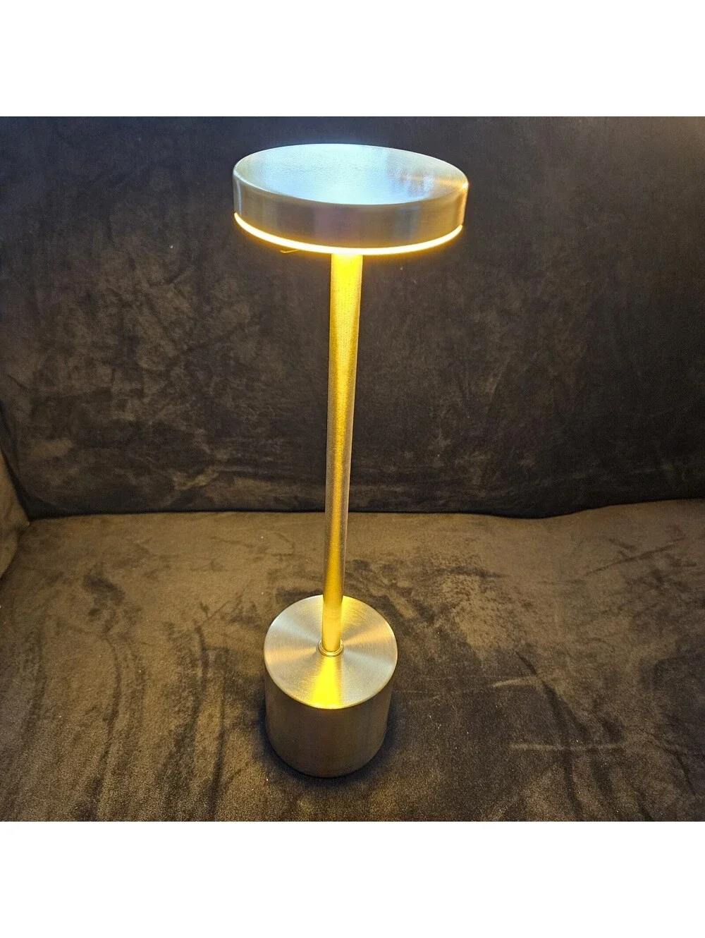 LED Desk Lamp Metal Modern Touch Control Dimmable Wireless Ambient Night Light